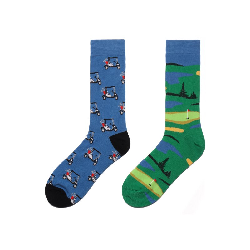 Calcetines alegres de algodón para hombre, medias coloridas de skateboard, divertidas, hip hop, de punto, yin y yang, informales: 15