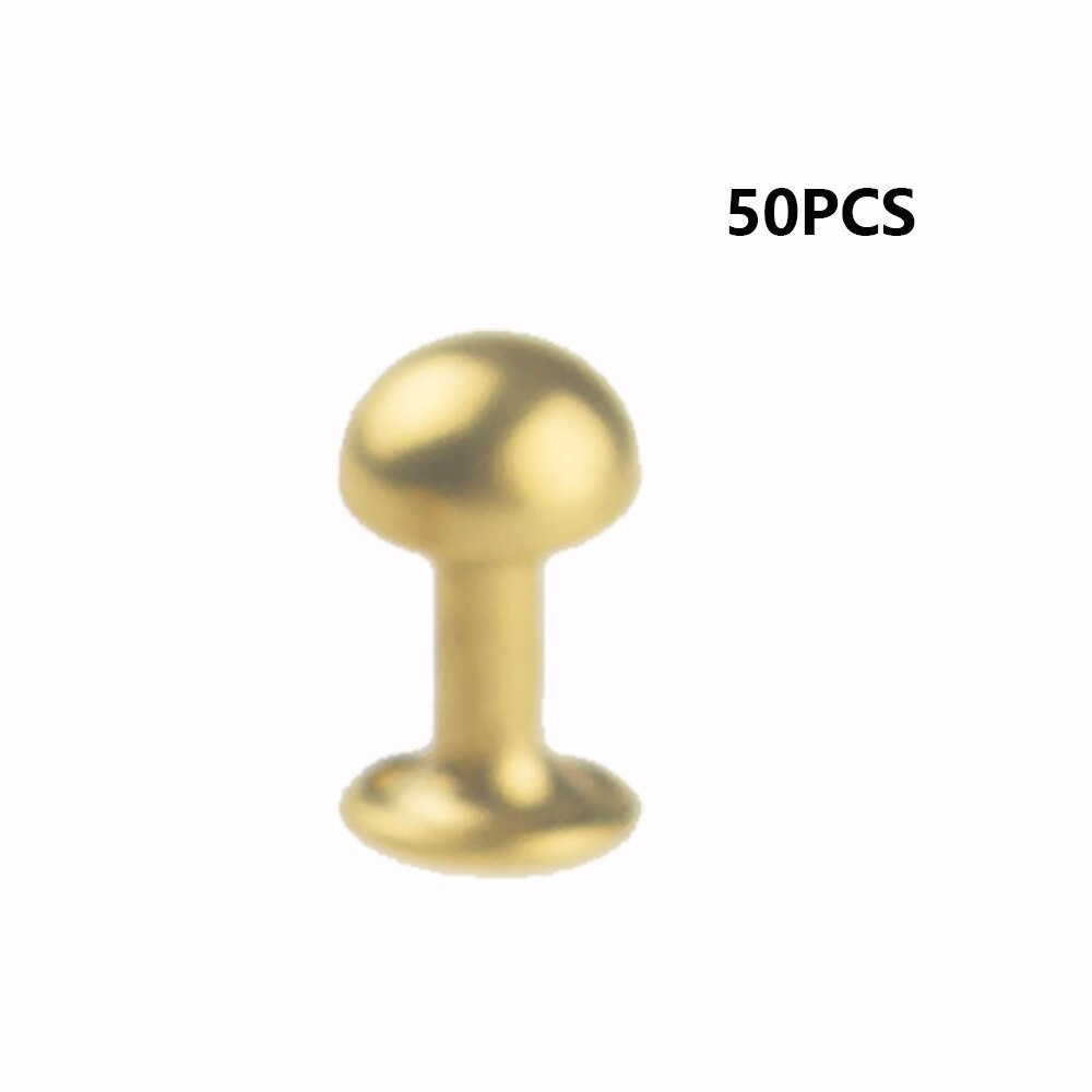 50 pcs Double Rivet Leathercraft Sewing Accessories DIY Leather Hanfcraft Tool Accessory