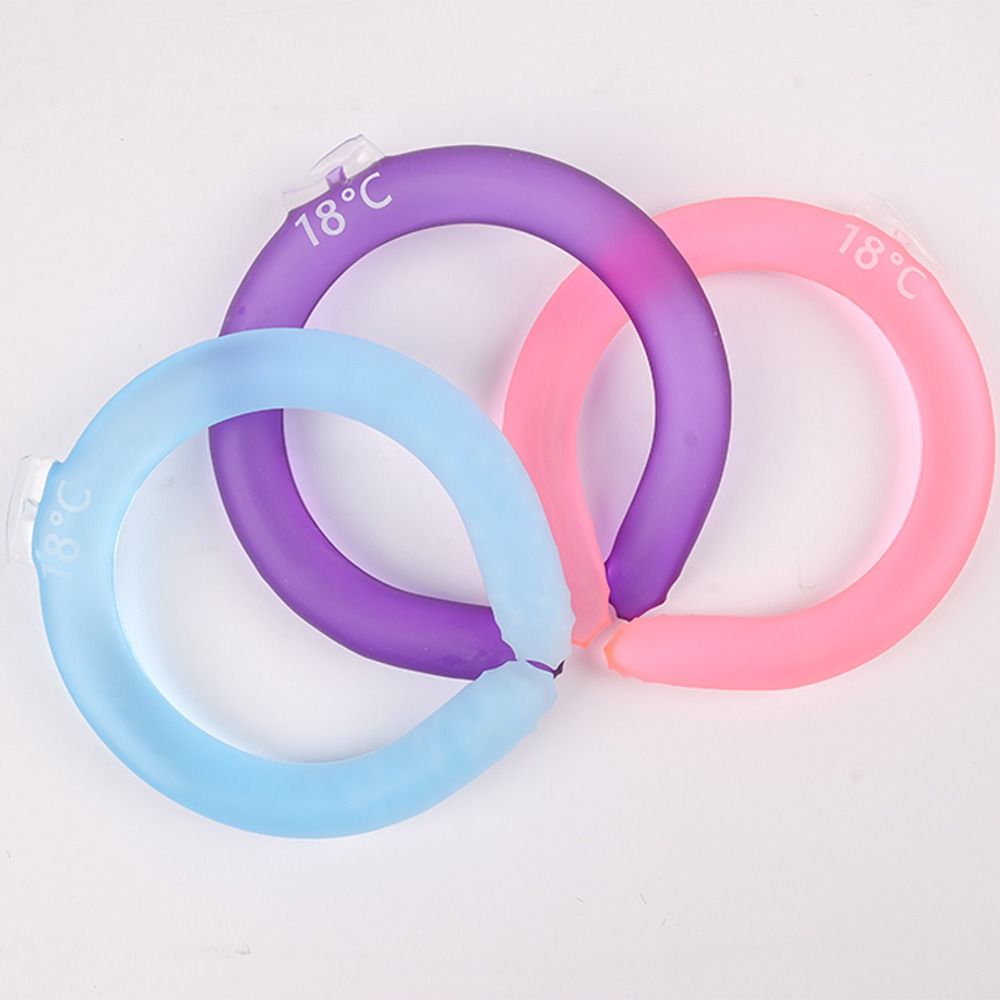 Collar Tube Neck Cooler Ice Pack Reusable Neck Cooling Ring Ice Maker Gel Liquid Cooling Neck Wraps Fitness