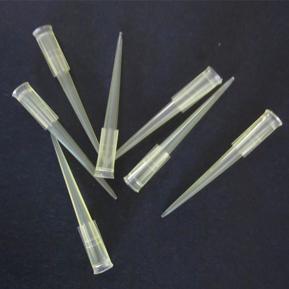 1000 stk/parti generell gul 200ul pipettespisser transferpettor sugedyse lab forbruksmateriell