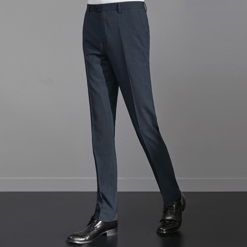 Suit Men's Pants Wrinkle-resistant Zipper Fly Suit Formal Business Meeting Male