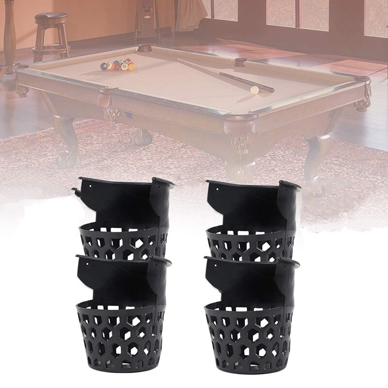 6 Pcs Billiard Pool Table Pockets Durable Plastic Web Replacement Pockets for Pool Table,Billiard Accessories