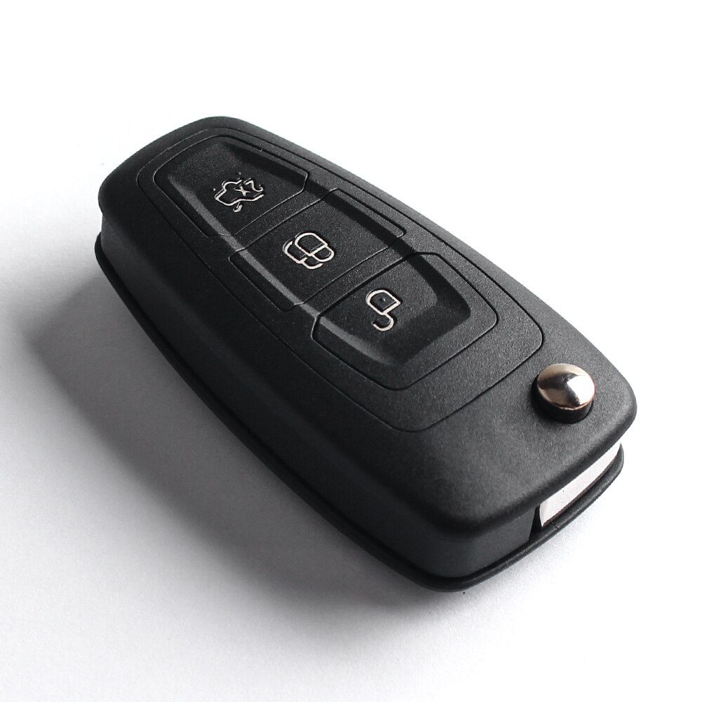 Keyyou til ford filp bilnøgle shell fob 3 knapper fjernbetjening til ford focus fiesta mondeo c max auto nøgle udskiftning