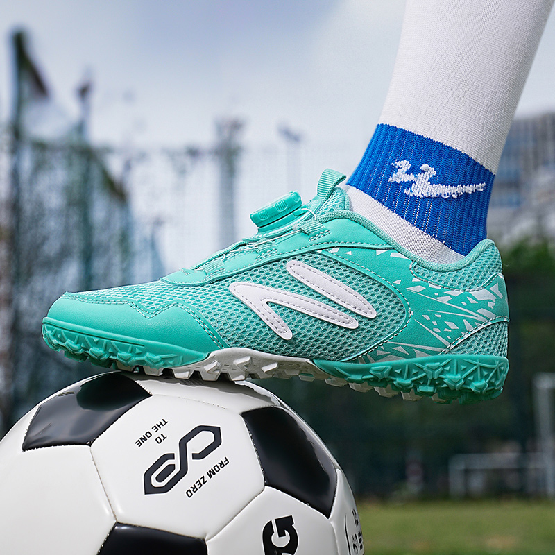 rotierend Schnalle Rasen FußBall Schuhe Jungen Professionelle freundlicher FußBall Schuhe Atmungsaktive FußBall Turnschuhe Art FußBall Stollen
