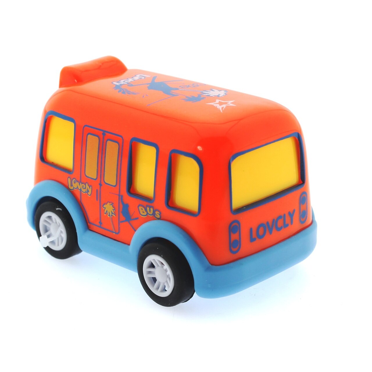 Tarkista mini söpö oranssi bussi