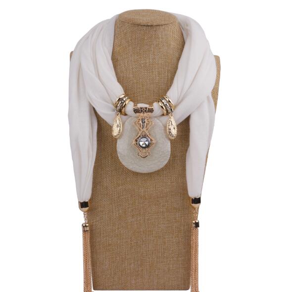 Écharpe à chaîne pour femmes, bijoux à la , collier, écharpe à pendentif, Foulard de tête, Hijab pour femmes, accessoires: style1973-4