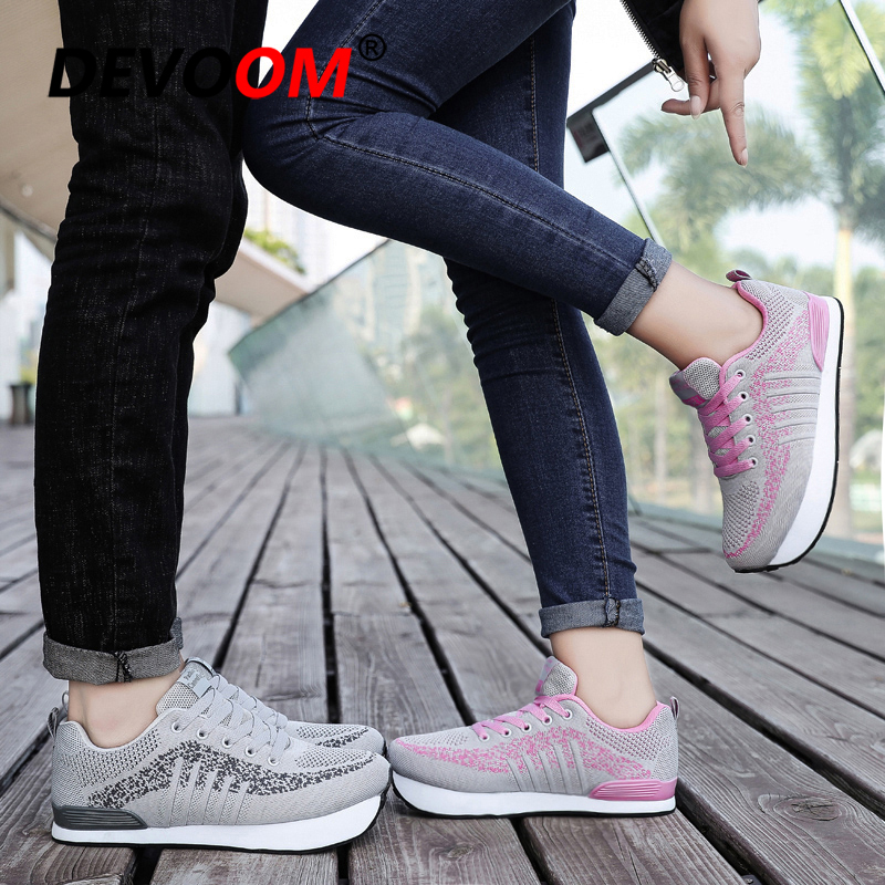 Toning sko kvinder mænd fitness walking sneakers casual kvinder wedge platform sko loafers slankende swing sko