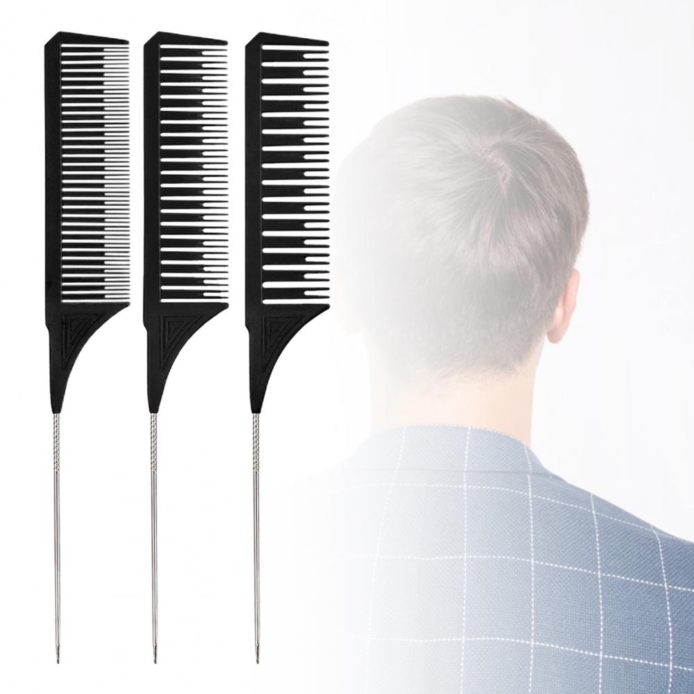 Trendy Comb Good Toughness PC Tip-tail Hair Highlighting Comb for Stylist Dyed Hair Pick and Dye Comb Hair Dyeing Hair Salon