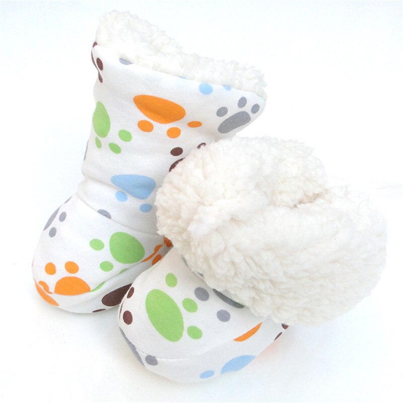 Winter Baby Schoenen Laarzen Pasgeboren Zuigelingen Warme Schoenen Voor Jongens Meisjes 0-12M Peuters Baby Zachte Pluche Crib snowboots: Small feet