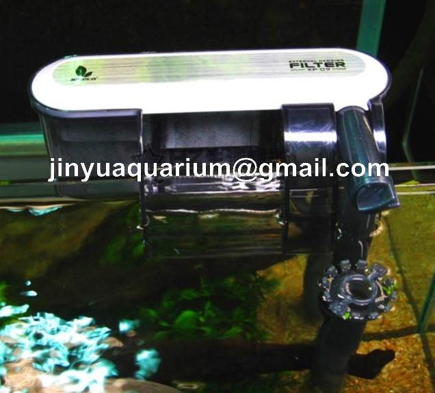 110v 220v External hang on Power filter transparent aquarium fish tank surface skimmer function mini nano