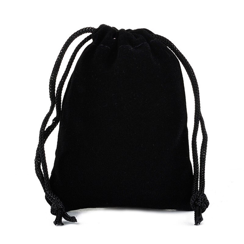 5Stck oben Samt Würfel Tasche Schmuck Verpackung Kordelzug Beutel für Verpackung Tasche Brettspiel: BALCK