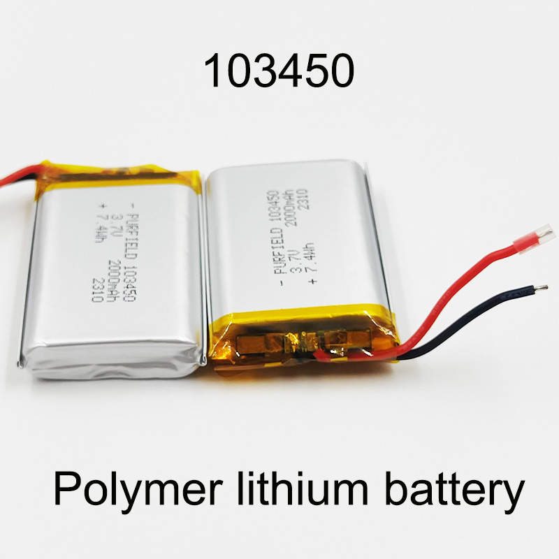 3.7V 2000mAh Lithium Polymer Rechargeable battery For power bank electronic Battery 103450 Li-Polymer Batteries