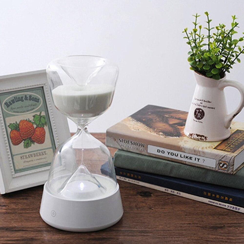Clessidra luce notturna Timer sabbia con 4 colori che cambiano comodino lampada da tavolo per dormire regalo per bambini giocattoli luminosi