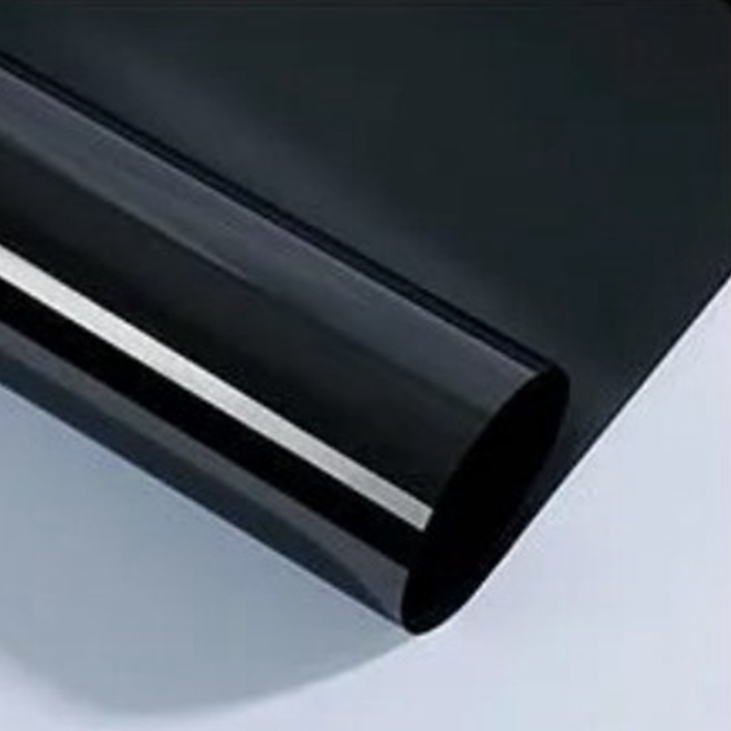 Privacy Film til Vinduer - Ensrettet Daglig Privatliv - Selvklæbende Vinyl - Solblokering Anti UV Reflekterende Vinduesfilm: 250*230cm / Sort