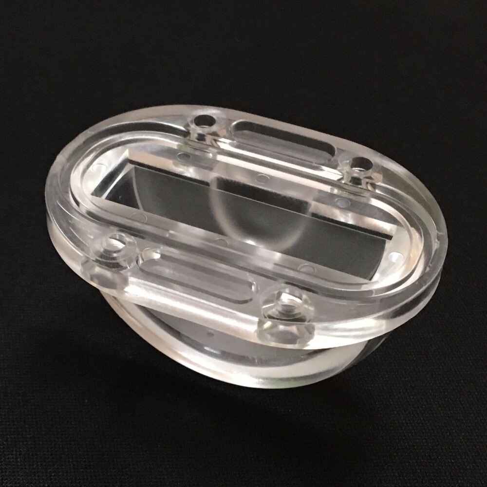 LED Lens 55.1X40X31.12mm with Waterproof ring 5X180 degree Window lamp lens