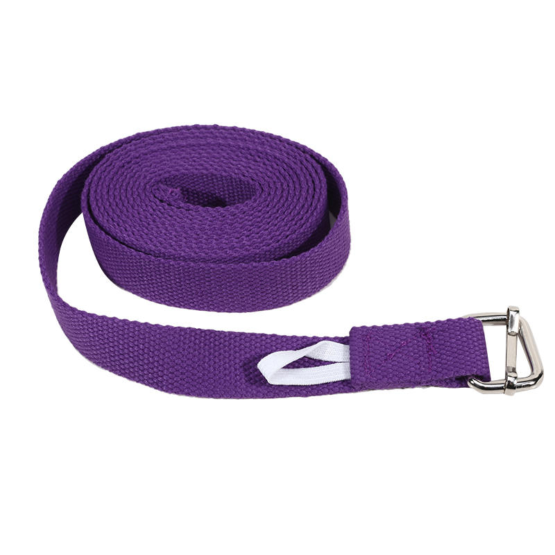 Curea de yoga pentru stretching | curea de yoga cu lungime reglabilă cu cataramă metalică, ideală pentru yoga, antrenament de flexibilitate pilates: Roz