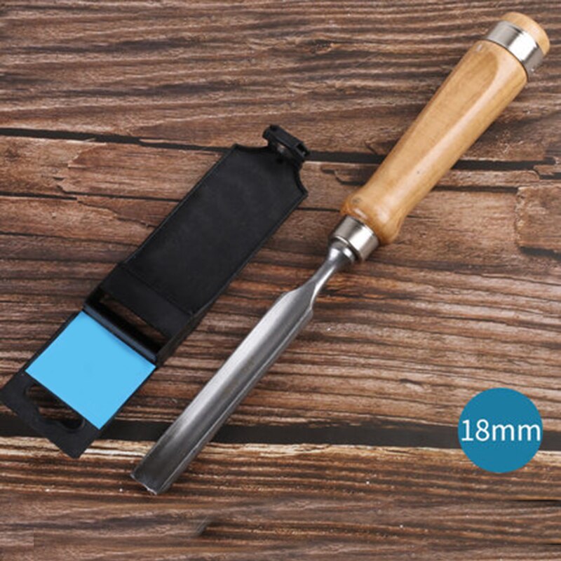 6/12/18/24mm Woodworking Carving Knife Semicircular Chisel Carpenter Tools Chisel With Wooden Handle Carving Tools Carpinteria: 298mm
