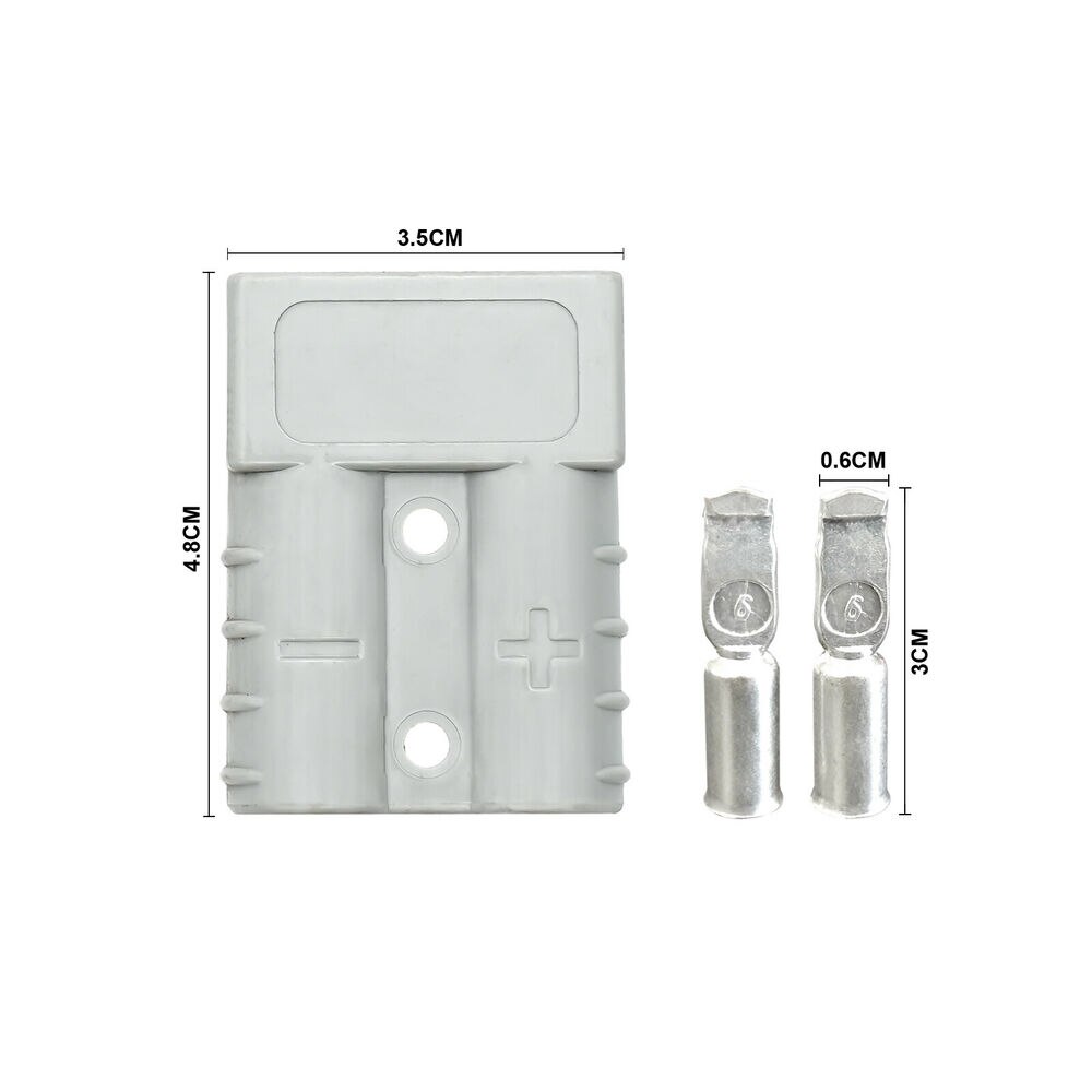 2pcs For Anderson Style Plug Connectors 50 Amp 6awg 12-24v Dc Power Tool Motorcycle Socket Adapter Motorcycle Accessories