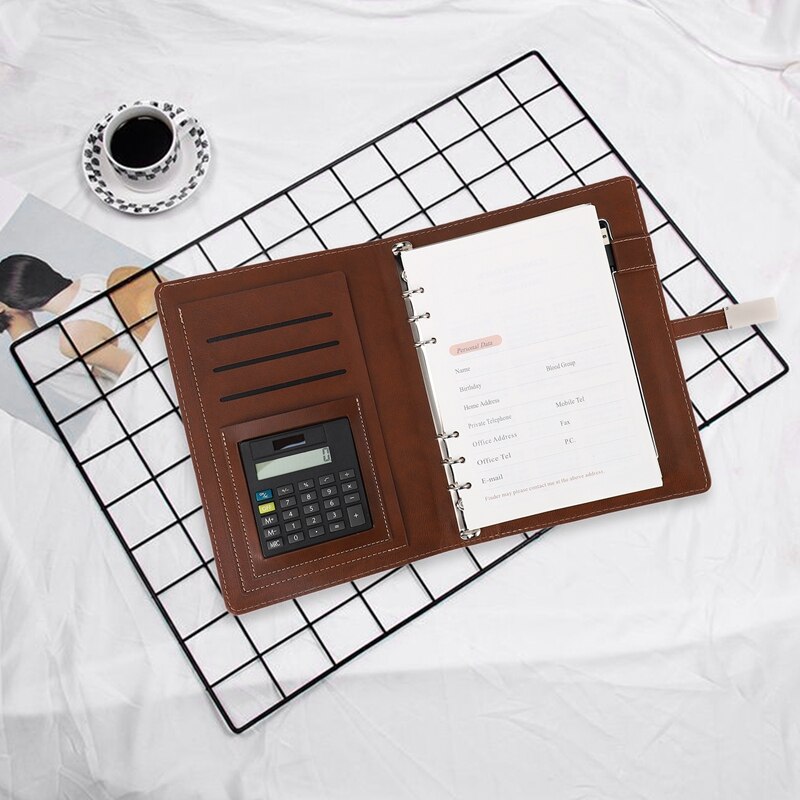 Qi Note Book Power Bank Notebook MultiFunctional 8000MAh Power Bank Binder Spiral Diary Book+USB Flash Disk