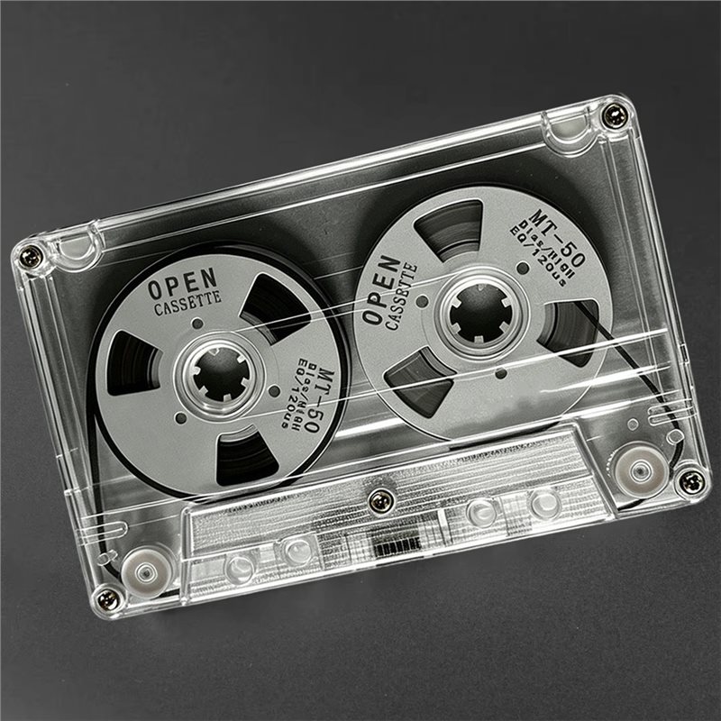 ABUO-Reel To Reel Blank Cassette Tape, Double Sided Metal Audio Cassette Tape With 50 Minutes Recording Time
