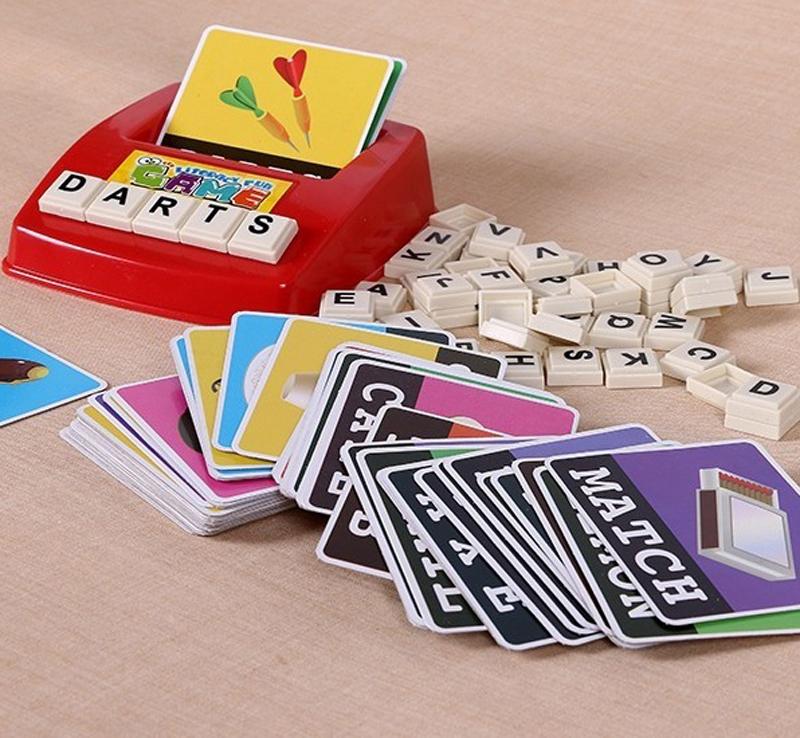 Sjov nyeste popularitet stavning alfabet brev spil skrivemaskine barn tidlig læring uddannelsesmæssig udvikling legetøj til baby