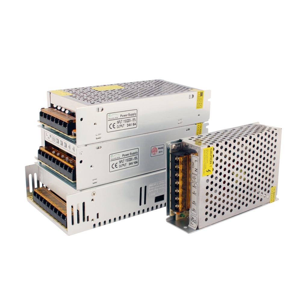24 v Netzteil 12 Volt 24 v 5A 10A 20A 24 Volt Transformator 220 v 12 v Netzteil einheit 50A 60A LED-treiber für LED Streifen Band