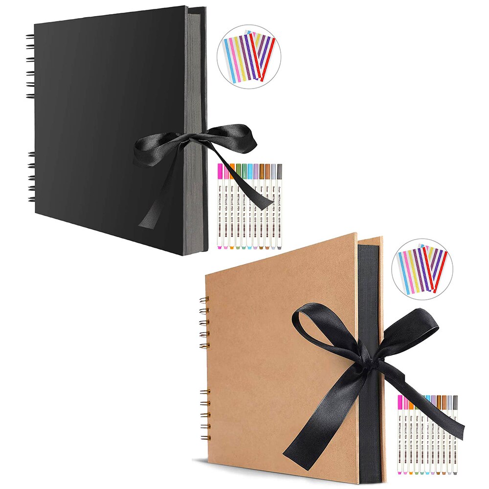 Photo Albums 40/80 Pages Memory Books Craft Paper DIY Scrapbooking Picture Wedding Birthday Childrens Anniversary