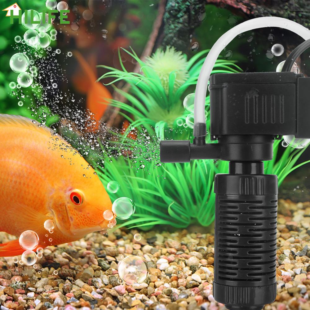 Filtro 3 in 1 per acquario serbatoio di pesce ossigenazione filtrazione sommergibile Mini serbatoio di pesce filtro depuratore d&#39;acqua