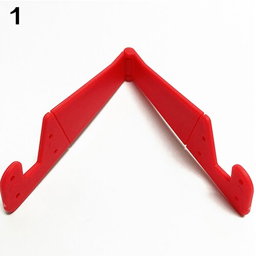 V-Shaped Universal Foldable Mobile Cell Phone Stand Holder for Smartphone & Tablet Adjustable Support Phone Holder: Red