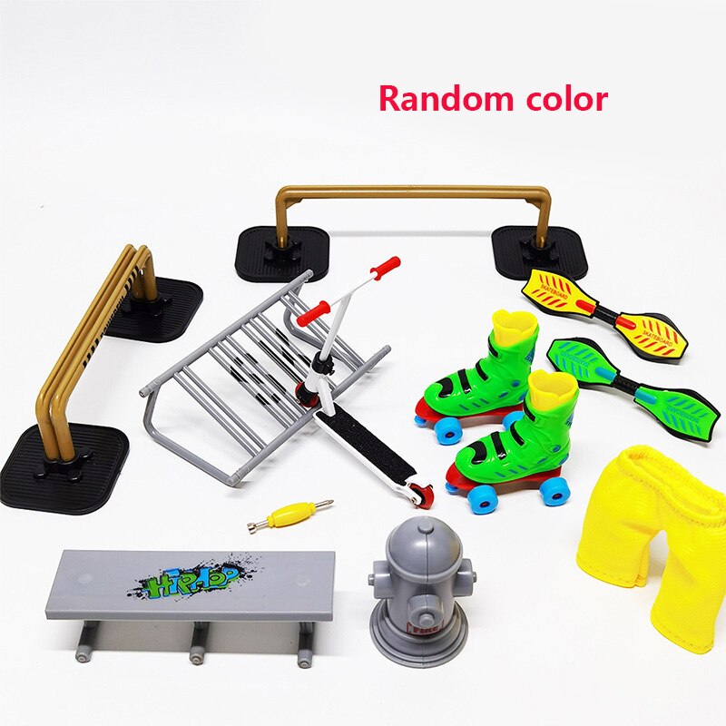 Mini Finger deskorolki Skate części rampy zestaw zabawki pełne rowerowe rowerowe palce skuter dwukołowiec skuter pokładzie Skate zabawki parkowe: CDH-8 no box