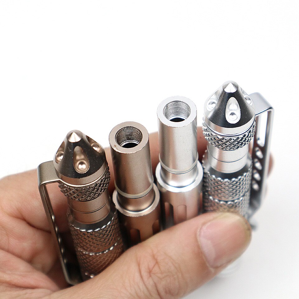 1PCS Multi-functional Ballpoint Pen 0.7mm Black ink Aluminum alloy Rotating Tool Broken Glass Ball-pen