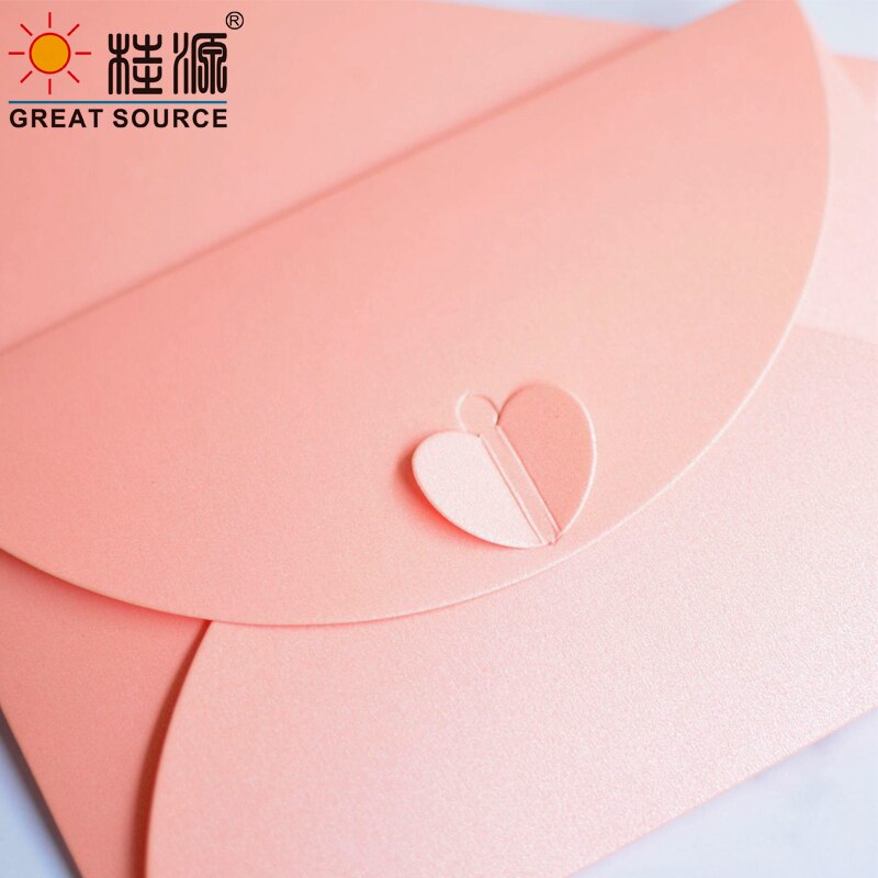 Uitnodigingsenvelop voor een feestje, kaartenvelop 300g kleuren parelmoer kunstpapier envelop  (50 stuks)