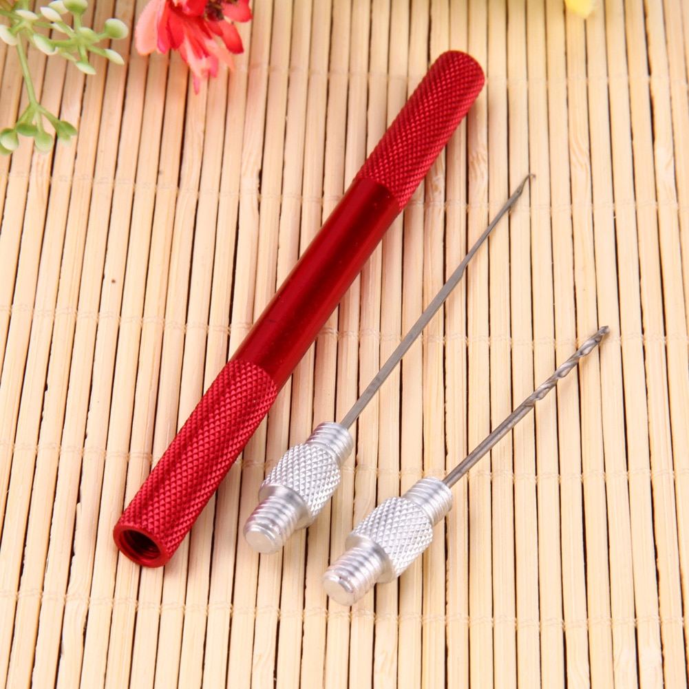 Fishing Bait Drilling Needle Suit Aluminum Alloy Drill Hook Rig Needle For Fishing Multiple Function Tackle Baiting Tool