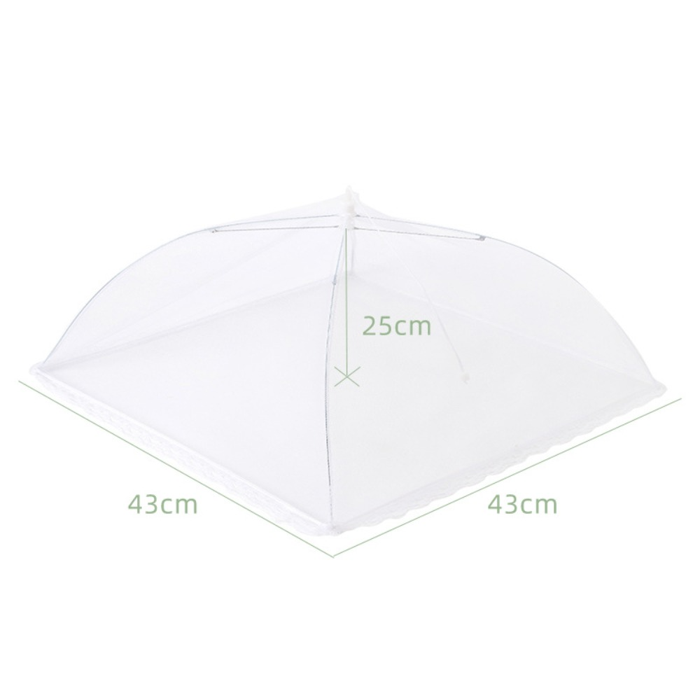 Collapsible Mesh Food Covers Anti-Flying Protective Food Tent Household Dish Lid Dining Table Insect Proof Cover: Red