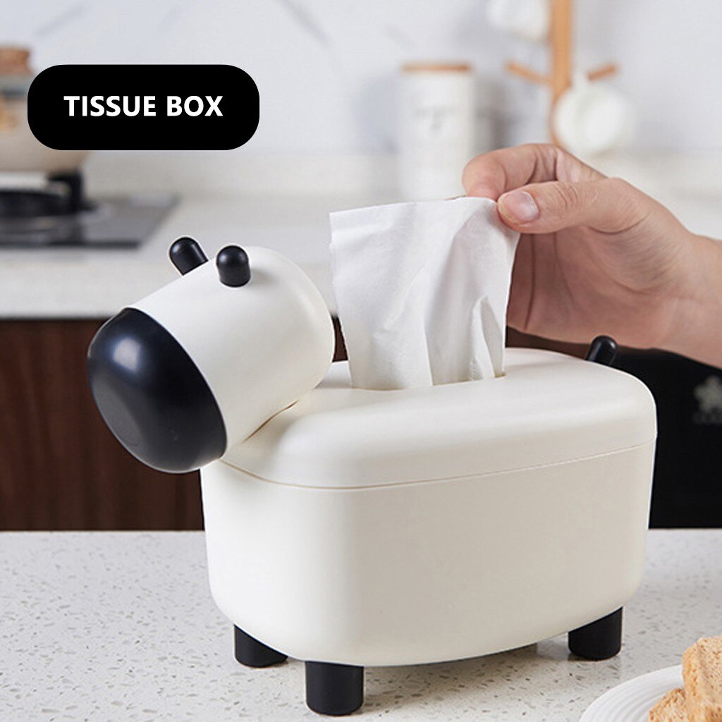 Papierrol Pompen Universele Tissue Doos Desktop Tandenstoker Doos Creatieve Cartoon Vorm Opbergdoos Multifunctionele Tissue Doos