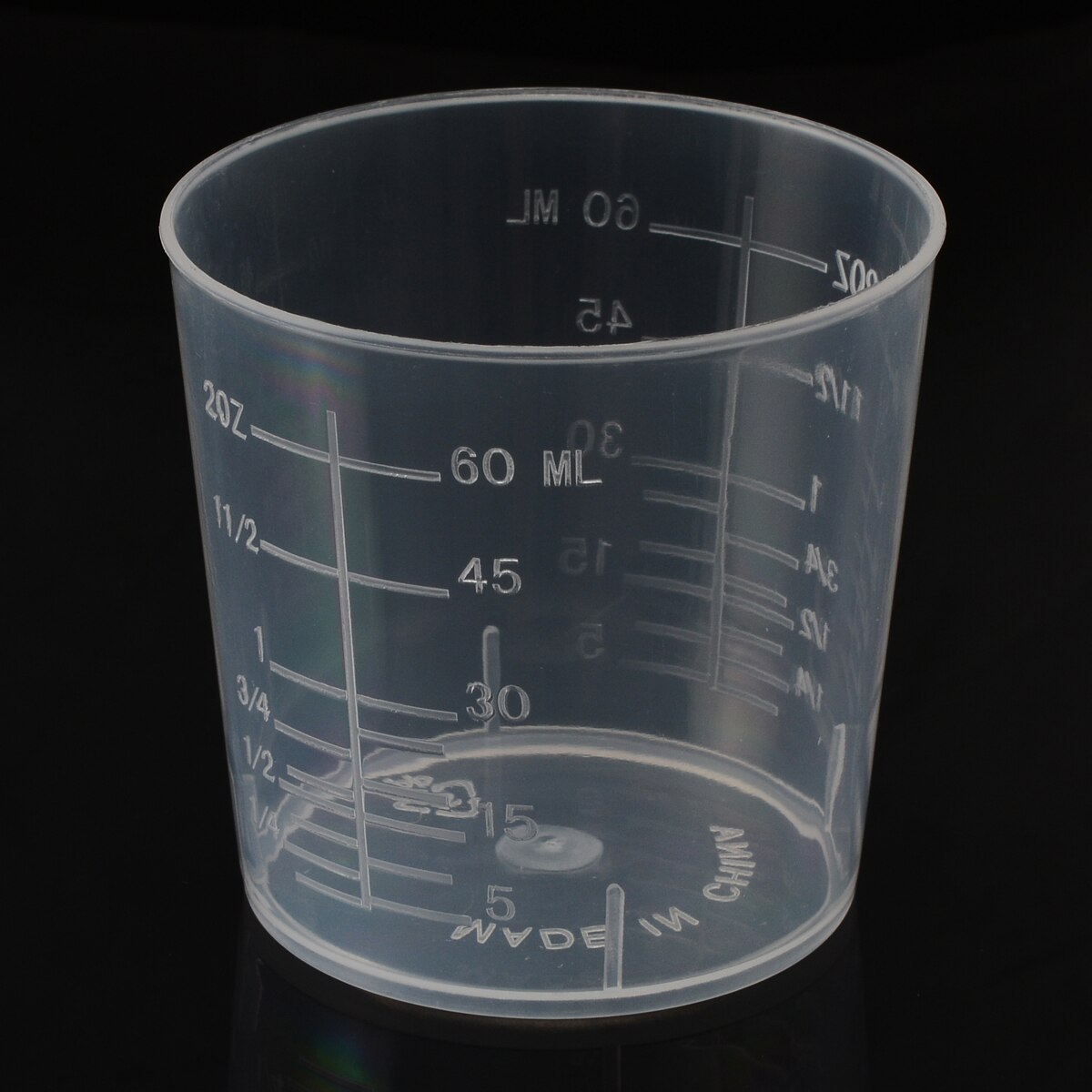 10PCS Plastic Digital Measuring Cup 60ml Scale Measure Clear Cup Liquid Container Graduated Beaker For Kitchen Cooking Tools