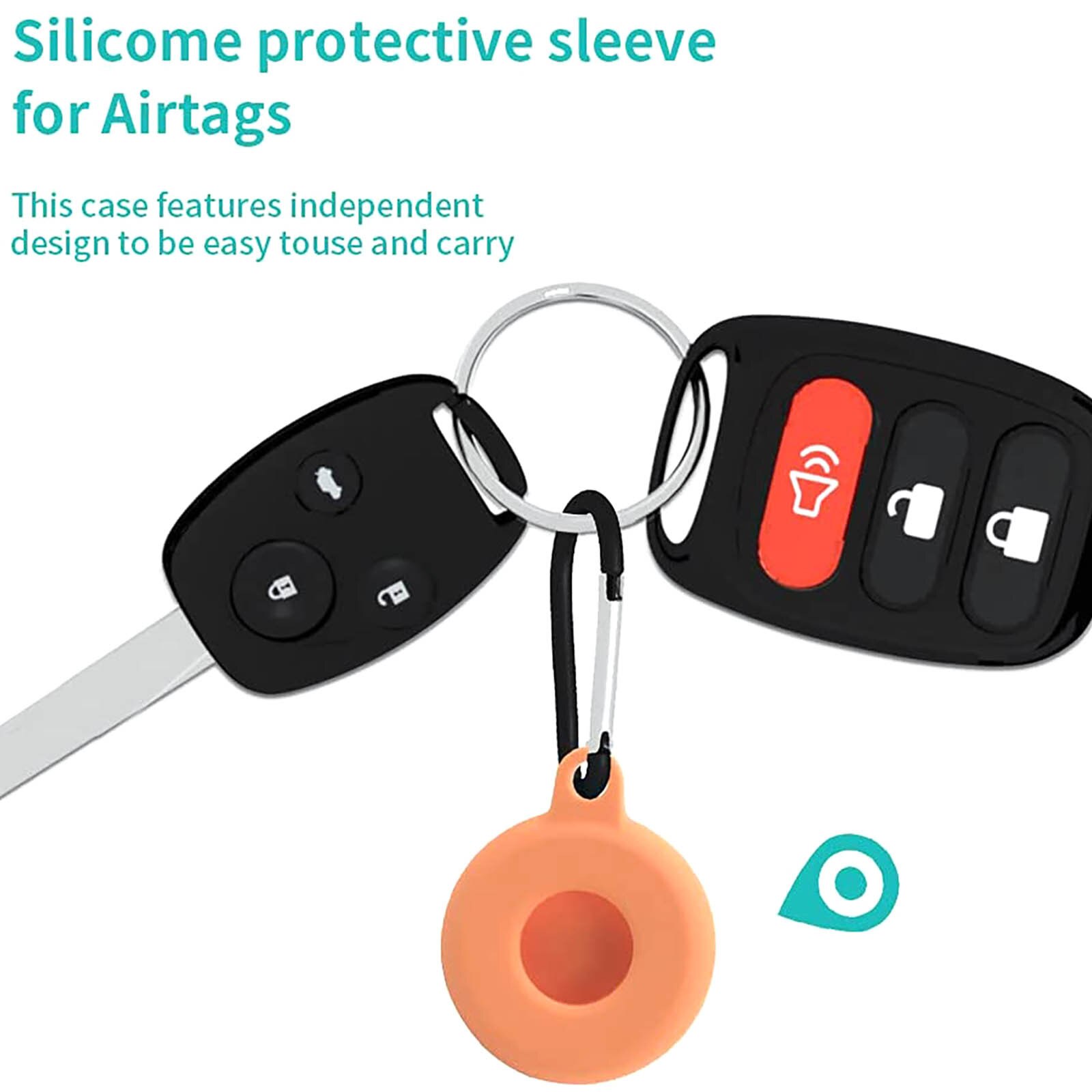 Phone Protective Cover For Aircovered AirTag Case Silicone Protector Bumper Case Compatible with Apple AirTags Tracker Buckle