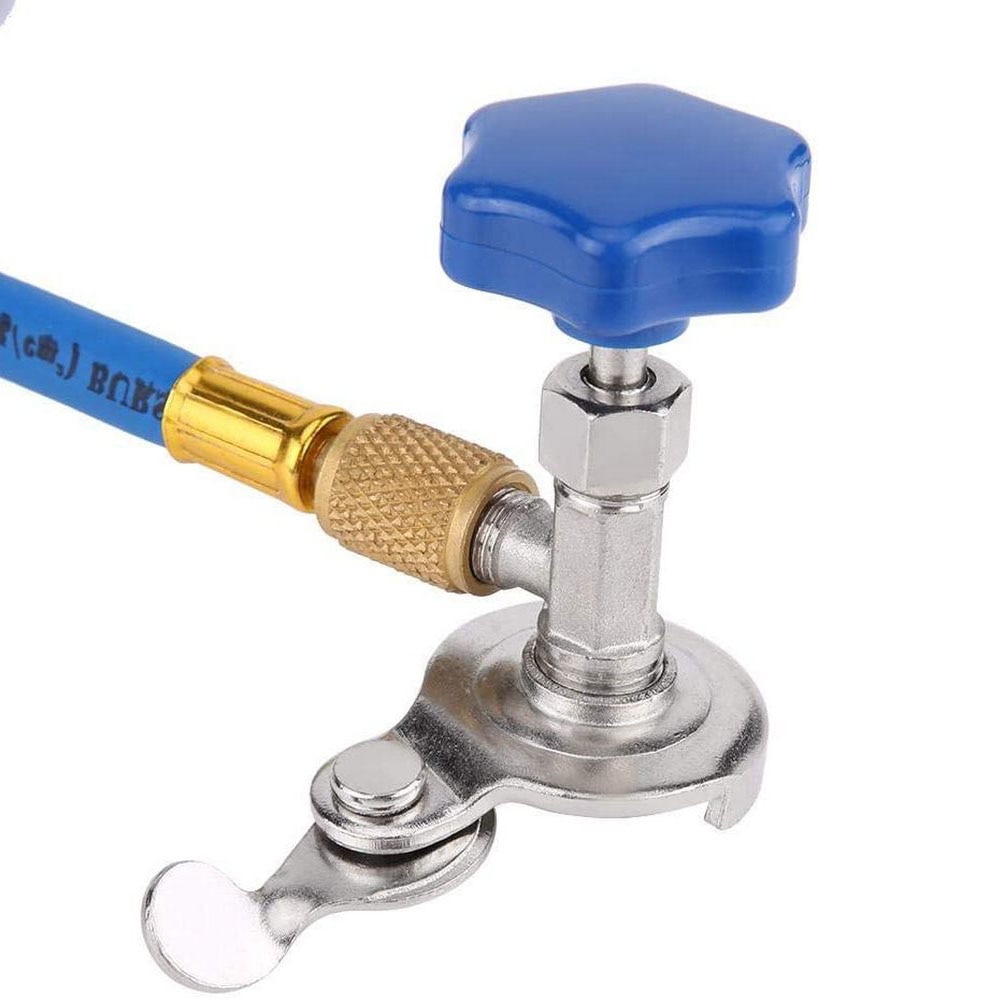 Car Air Conditioning Refrigerant R134A R12 Recharge Measuring Kit Hose Gas Gauge R134A refrigerant hose with gauge