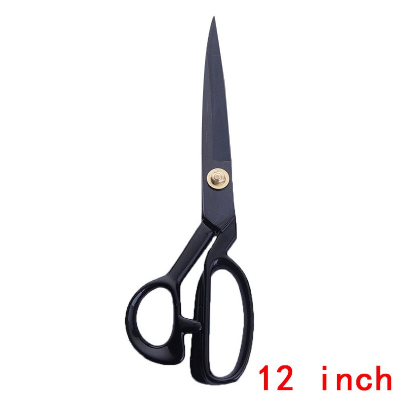Tijeras de costura negras de acero inoxidable de , 5 tamaños, herramienta de corte de tela de cuero afilada, tijeras de costura y bordado H: TI-JD033E