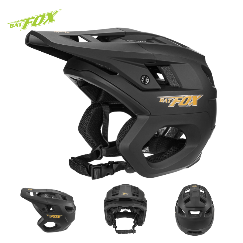 BATFOX 3/4 casco MTB todoterreno bicicleta ciclismo deportes carreras cuesta abajo casco de seguridad casco para hombres casco de ciclismo