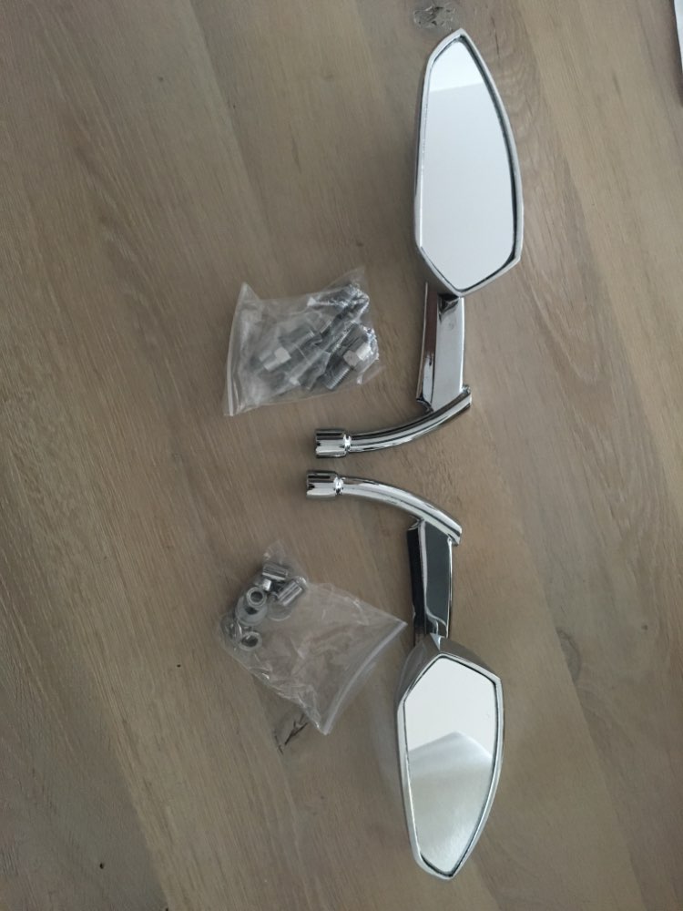 Black Chrome Motorfiets spiegel Achteruitkijkspiegel Zijspiegels Voor Harley Dyna Touring Road Electra Glide Softail Sportster 1200 883: Chrome