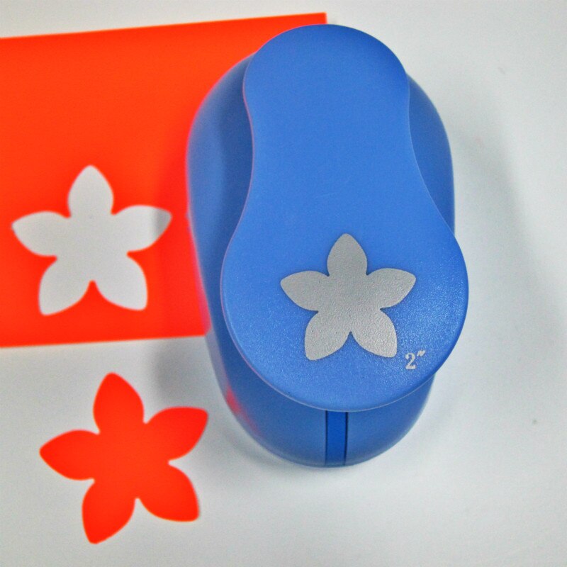 Free Ship 2" Petal Shaped Craft Punch Child Diy Bloom Tools Paper Cutter Furador Eva Foam Scrapbook Flower Single Hole Puncher