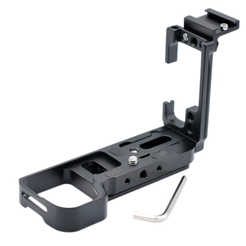 Quick Release Plate,for Sony A7C Camera L Bracket Quick Release Base with Shoe Vertical Camera L Bracket: black