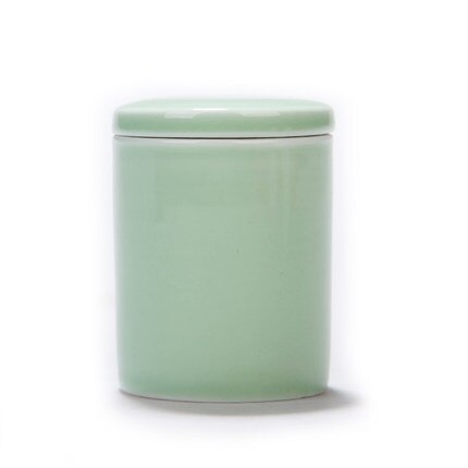 Celadon teservis metalltätning förvaringstank bärbar ministor keramisk kanna tepaket kök porslinsburk 16 stil lätt att bära: Taoci qingcimeizi