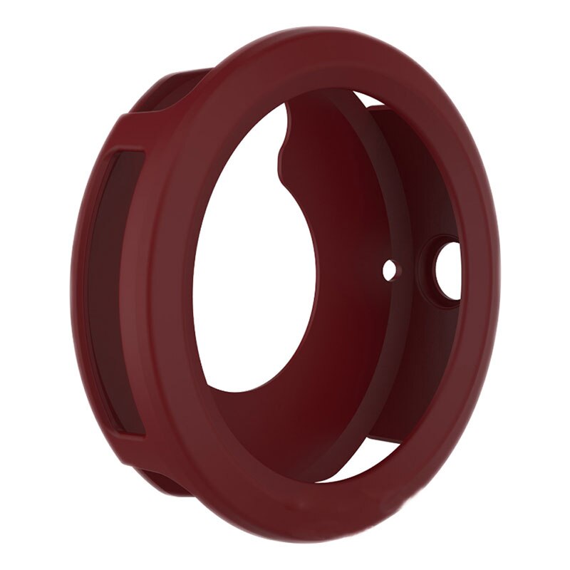 Soft Protector Cover Case For Garmin Vivoactive 3 Silicone Protective Frame Skin Shell Cover For vivoactive3 TPU Case: Wine Red