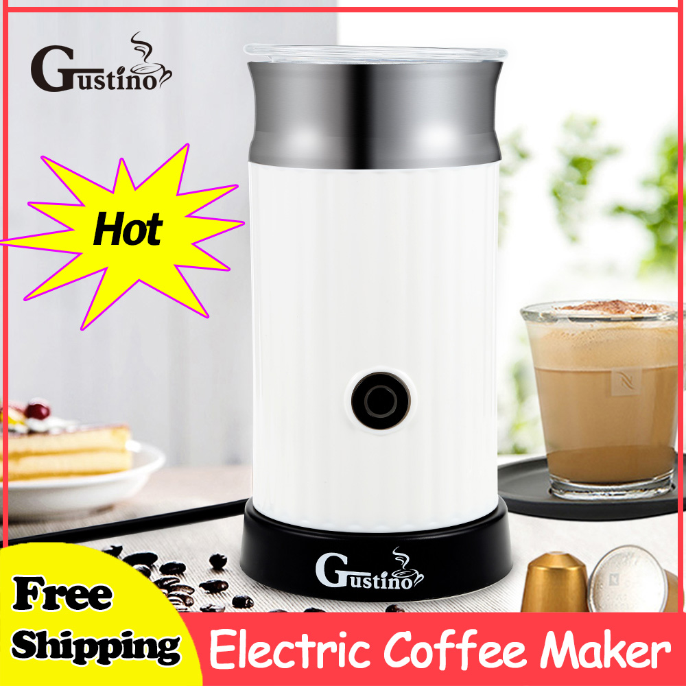 Gustino Electric Coffee Maker Household Espresso Automatic Milk Frother Cappuccino Coffee Maker For Home Heating Milk Cold Froth