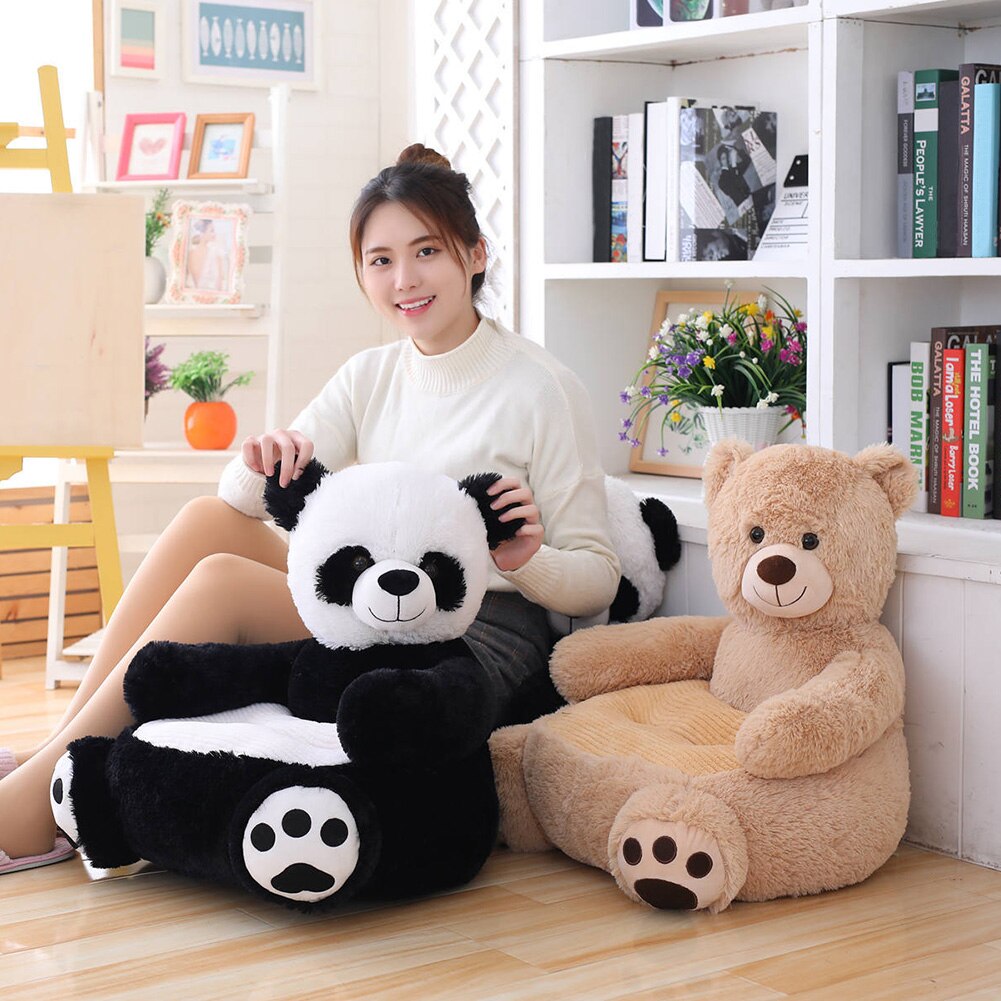 Newborn Baby Sofa Cover Cute Animals Learning to Sit Kids Seat Cover Seat Support without Filler Infants Feed Chair Skin Cover
