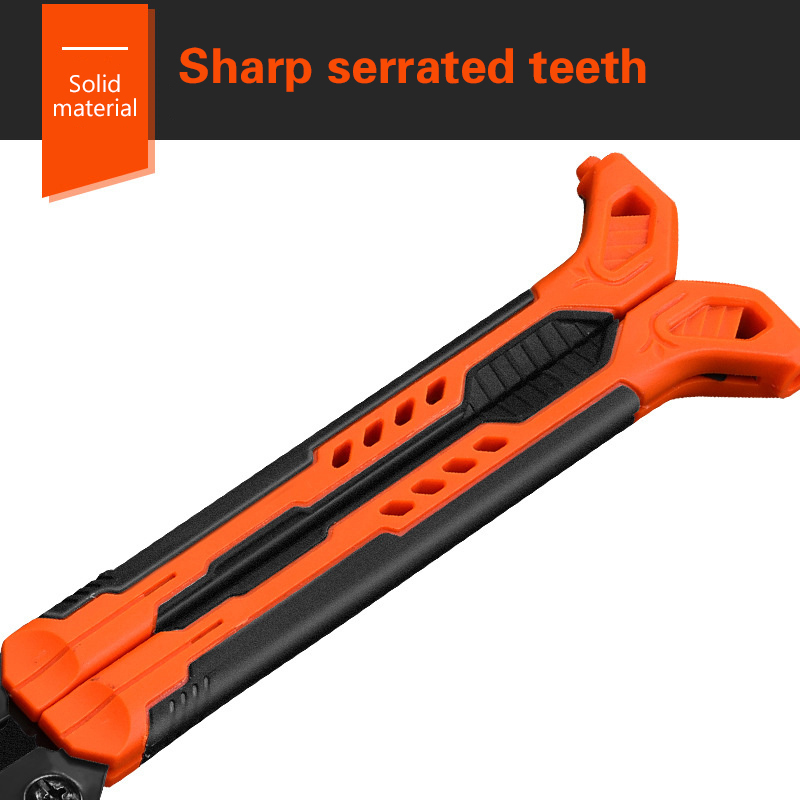 Sierra Herramientas manuales para carpintería Sierra plegable de bolsillo de 14 ", sierra para madera SK5, sierra de tracción de doble filo de 13/14TPI, sierra portátil para acampar, sierra de corte al ras