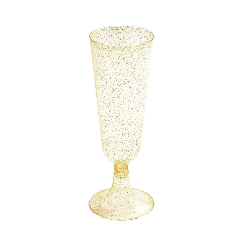 25/50/100 Stück 150 ml Einwegbecher, durchsichtiger Kunststoff, Champagnerflözehn, Barbecher, Toastgläser für Hochzeiten, Partys, Cocktailbecher: Weiß / 25 stücke