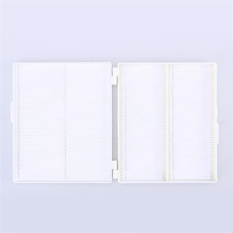 1 pc mikroskop objektglas boks patologi biologisk plast foret holdbart holder op  to 100 stk objektglas bio skive boks skive kassette